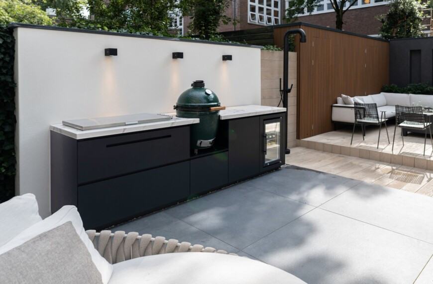 cooxs outdoor kitchen with green egg barbecue