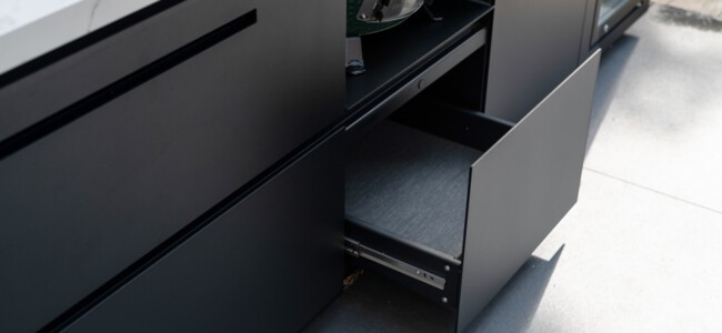 Luxury drawers outdoor kitchen
